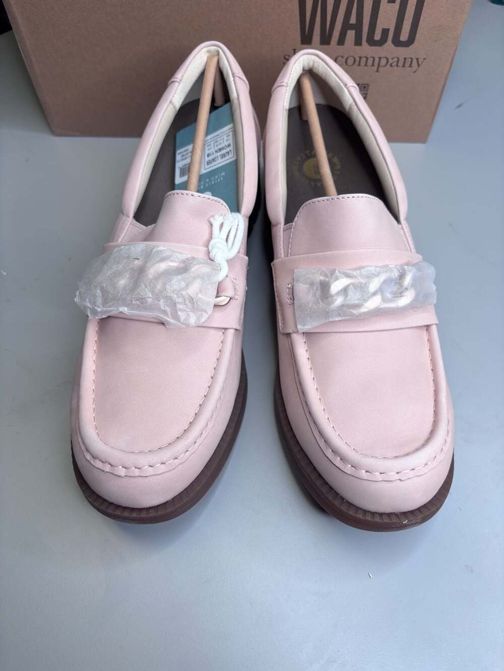 Waco Shoe Company Laurel Loafer Pink Leather Women's Shoes size 11b - Picture 2 of 6